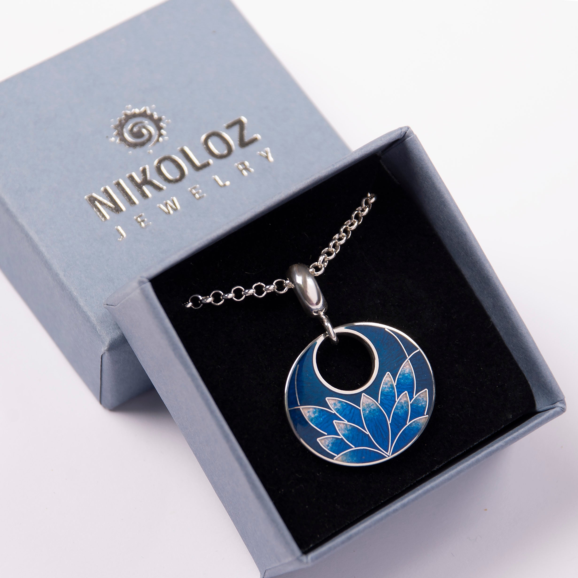 Enamel sales locket necklace